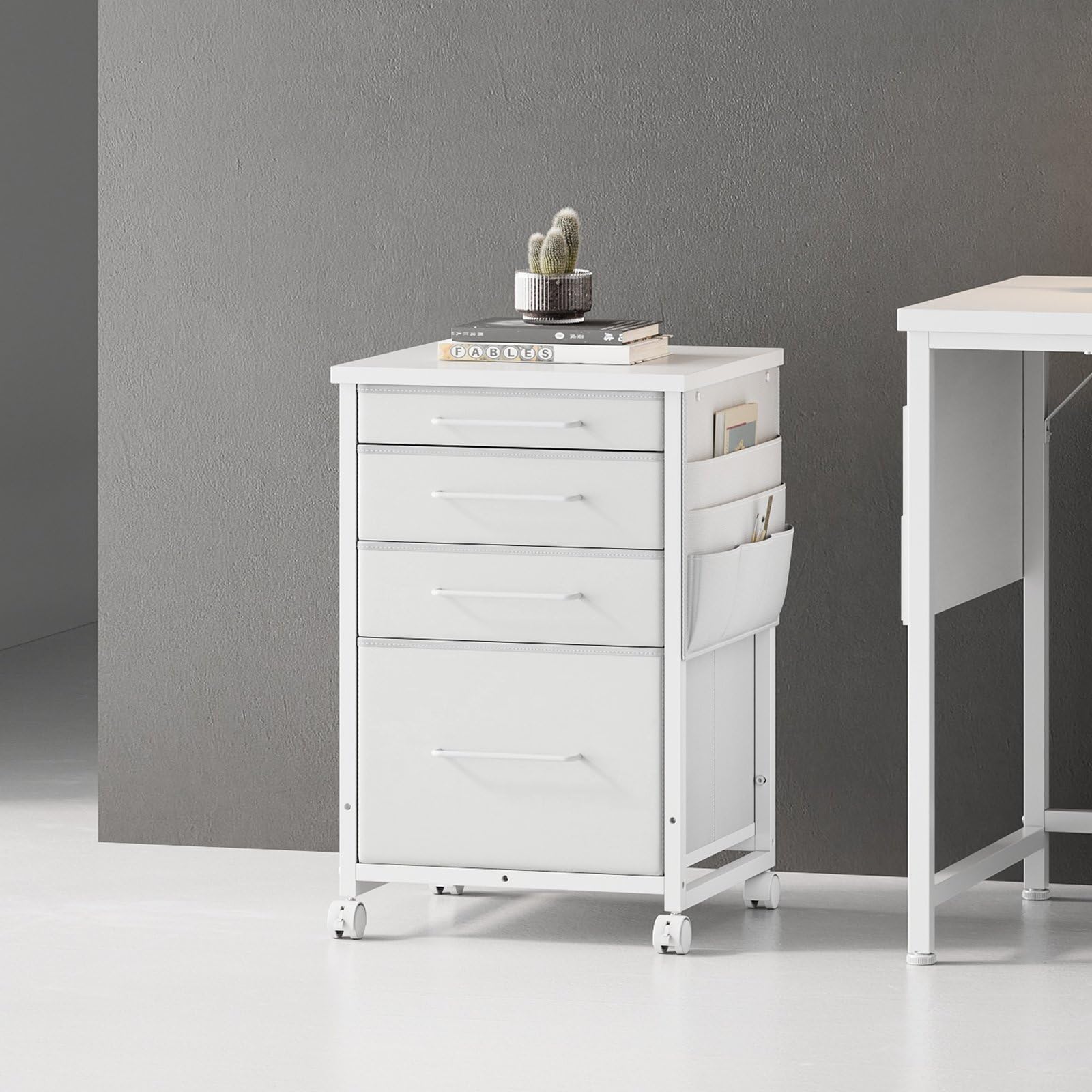 YeTom Desk Wagon, Cabinet, Side Chest, Office, Fabric, Sleeve Desk